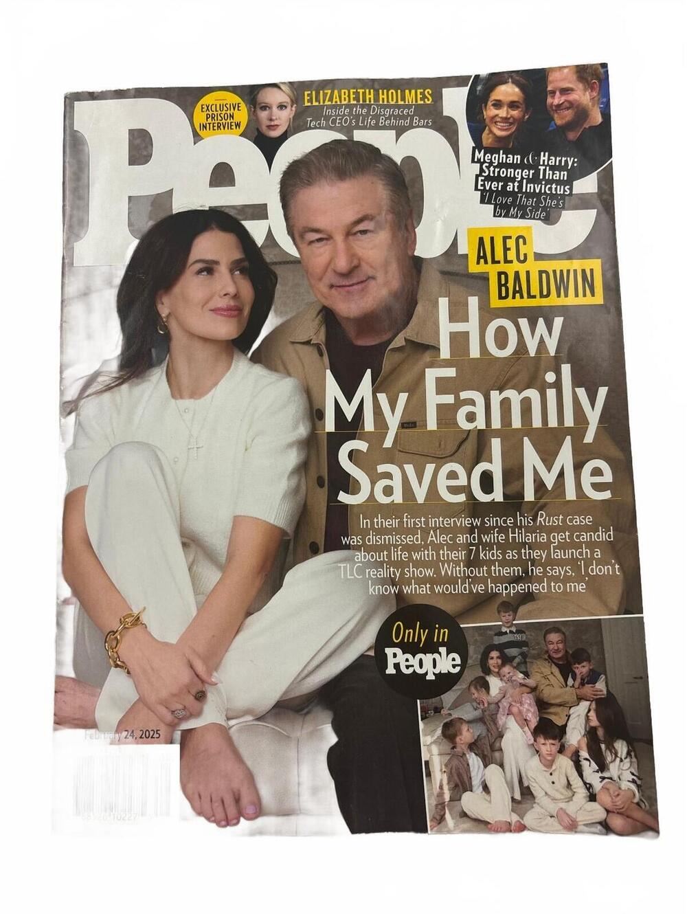 People Magazine February 2025 Featuring Alec Baldwin and Sui